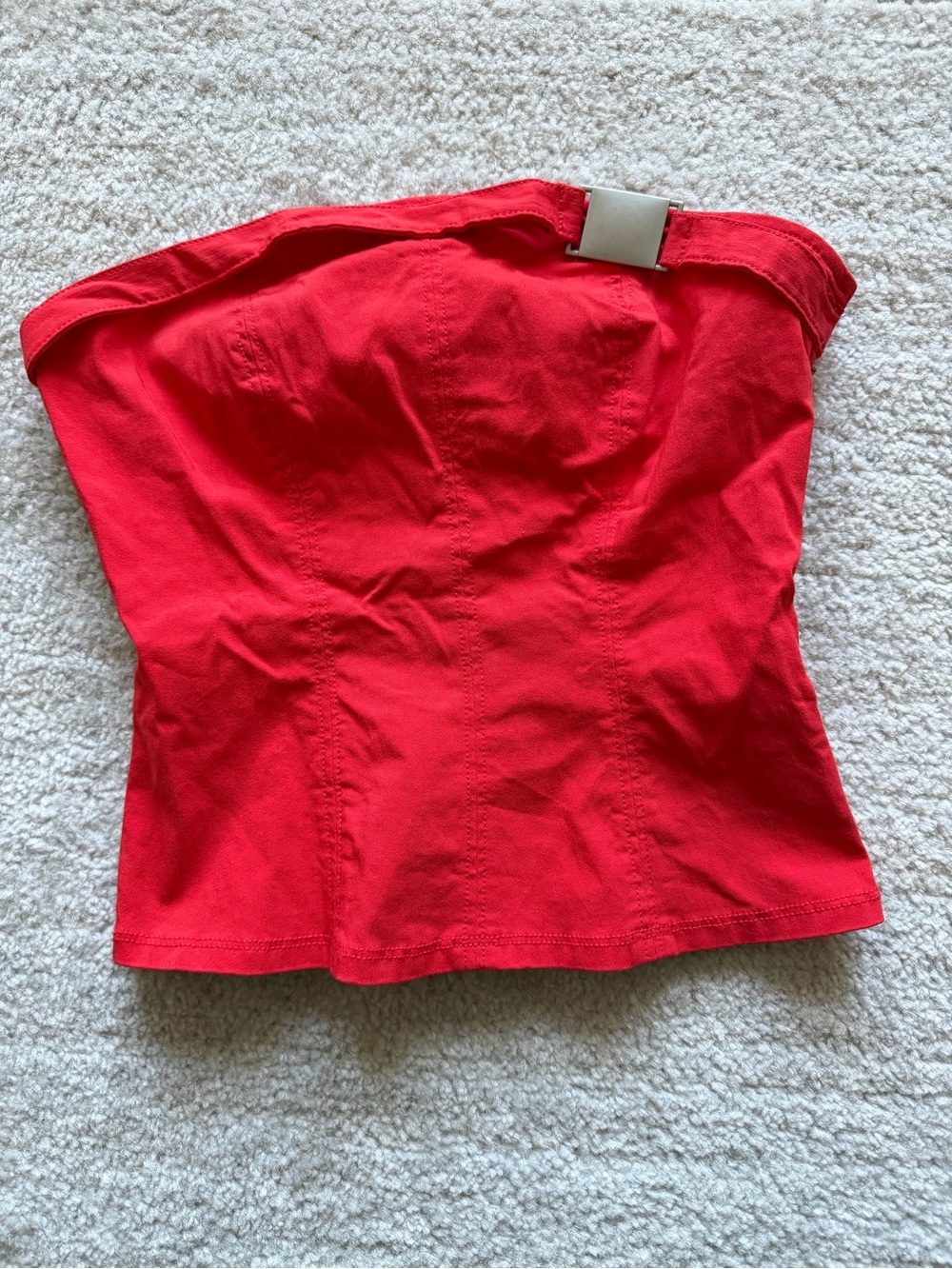 Urban Outfitters Red Strapless Bustier Tube Top